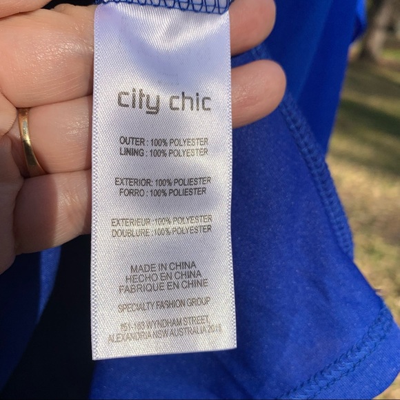 NWT City Chic dress caplet in ultra blue size Large - Picture 9 of 16